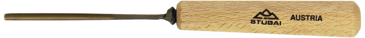 STUBAI Stemmeisen Stechbeitel Serie 52 - Form 5 | Gerades Hohleisen - 3 mm, mit Holzgriff, zum Vorst