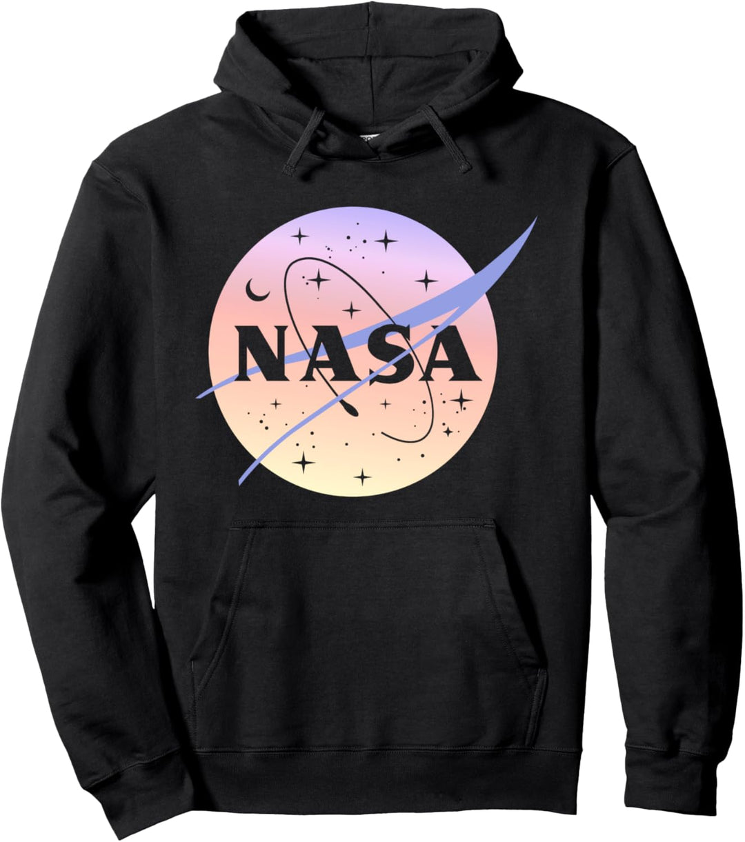 NASA Logo Pastel Light Color Fade Pullover Hoodie