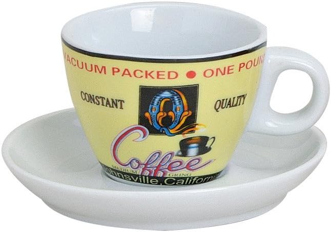 Espressotassen Set Bunt Aus Porzellan 4 Tassen Inkl Unterteller In Weiss Modern Retro Design