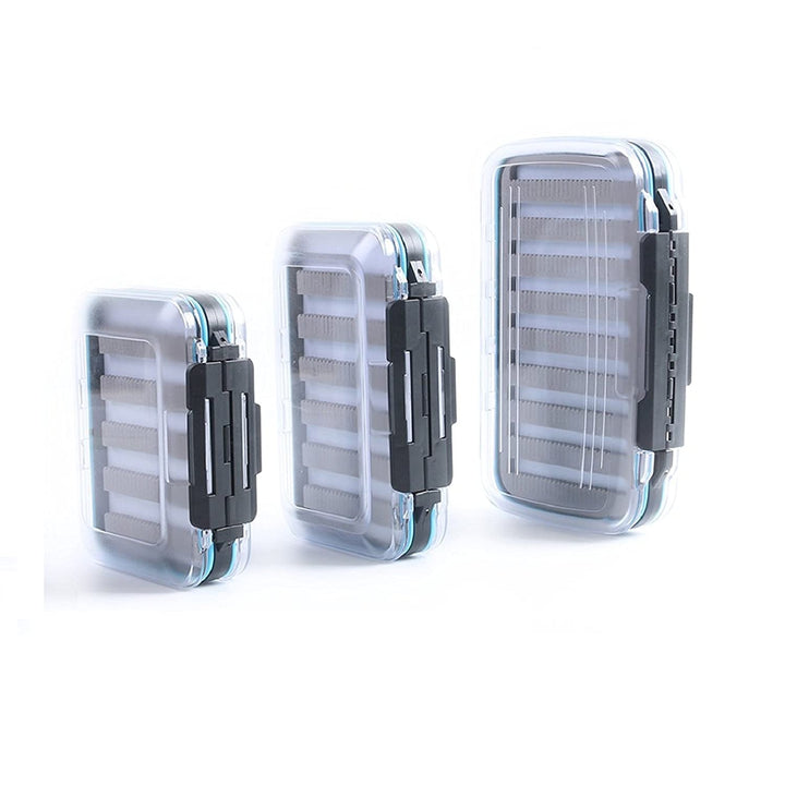 Maximumcatch Zweiseitige wasserdichte Fliegenbox mit Schlitz Foam Fliegenfischen Box in 4 Grössen (S