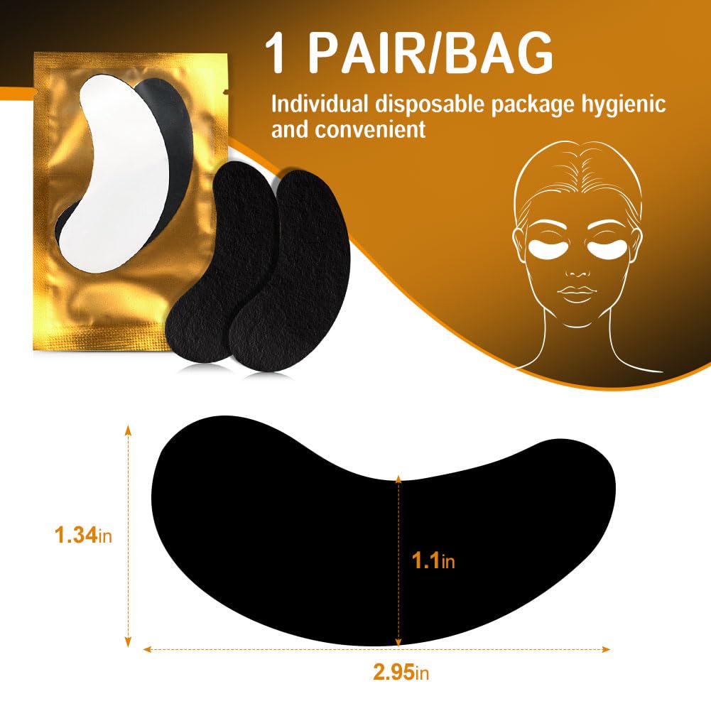 Lunamoon 100Paar Augenpads für Wimpernverlängerung Wimpern Pads Wimpernverlängerung Pad Wimpernlifti