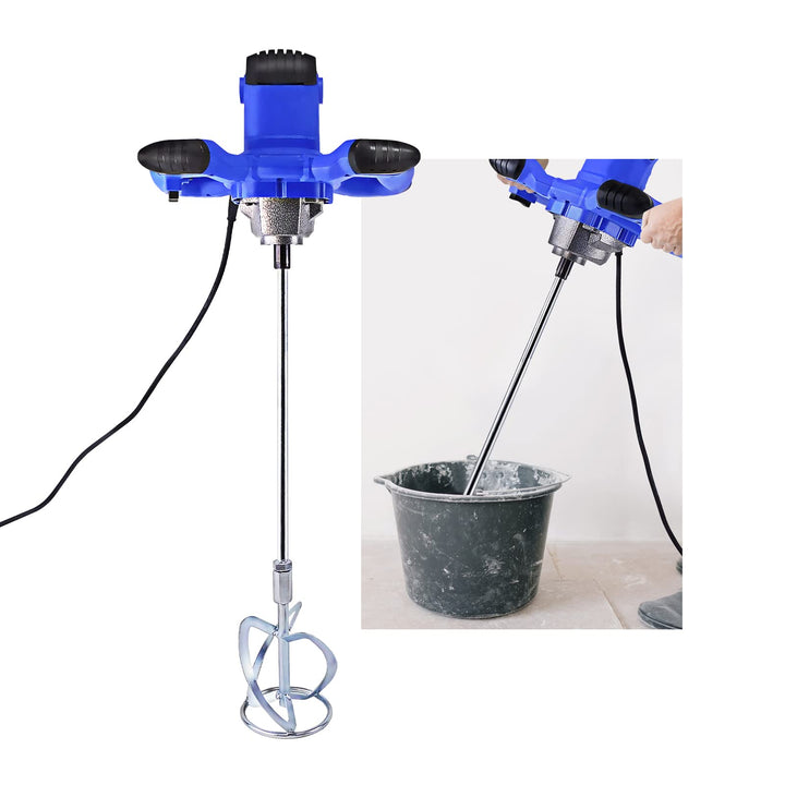 Rührwerk Einstellbarer 6-Geschwindigkeits-Handbetonmischer, tragbarer kompakter Zementmischer Mörtel