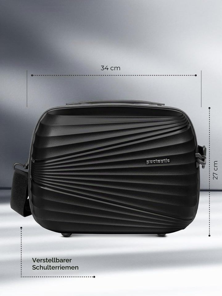 Pactastic Hartschalen Handgepäck Kosmetik-Koffer | Stabiles Beauty-Case mit Aufsteckfunktion | 34 x
