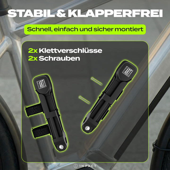 IMPACT® FlexLock 15 - Premium Faltschloss Fahrrad [HOHE SICHERHEIT] - Handliches Fahrradschloss mit