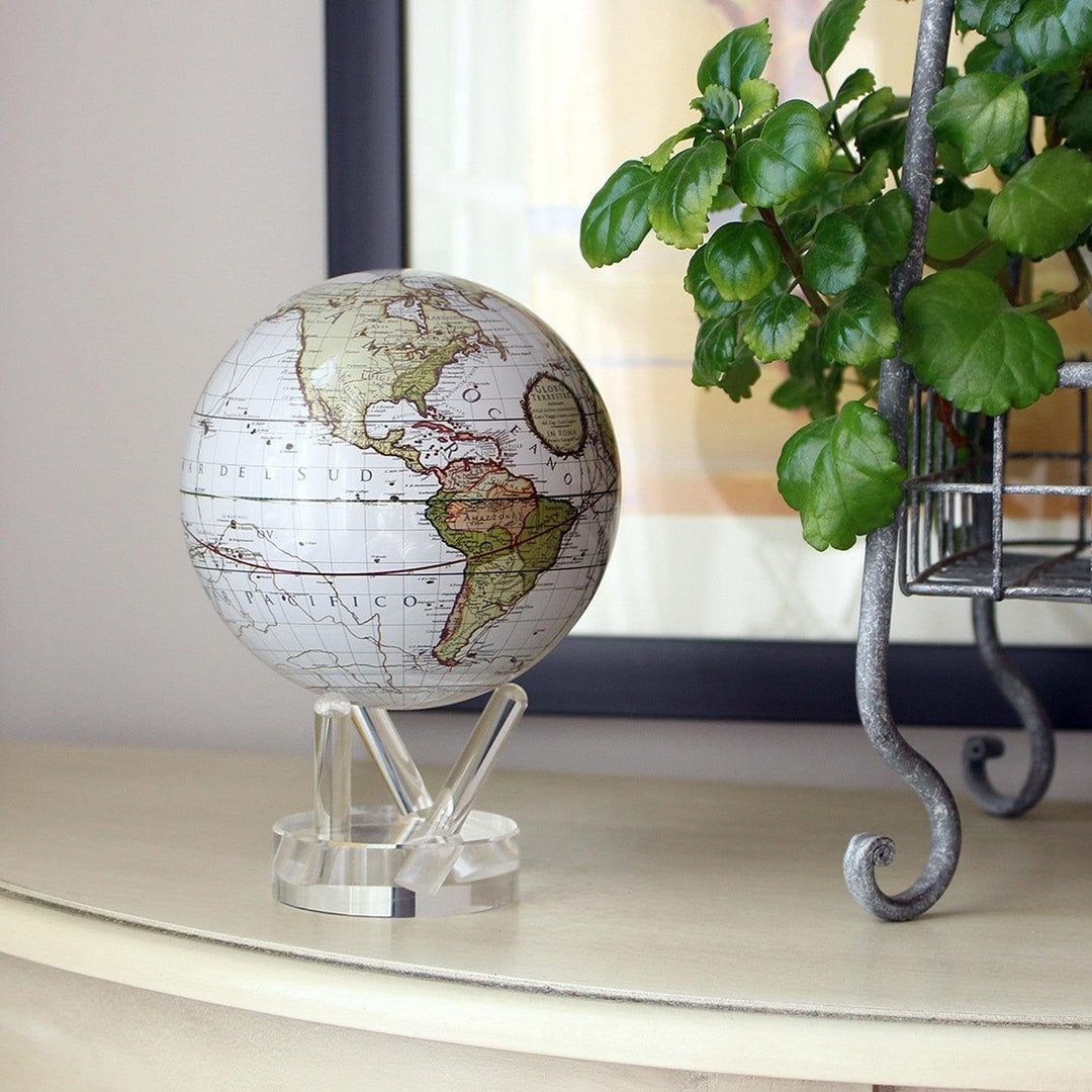 4.5 White Cassini Terrestrial MOVA Globe by Mova