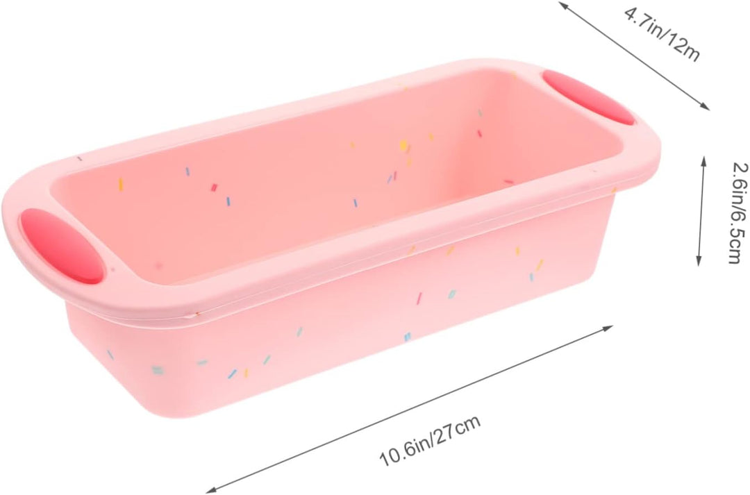 Cabilock Rosa Silikon Brotbackform für Toast und Kuchen, Antihaft, Rosa