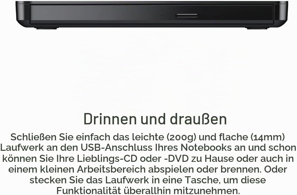 Dell Slim DW316 - Laufwerk - DVD+-RW (+-R DL) DVD-RAM - 8x8x5x - USB2.0 - extern - für Inspiron 14 5
