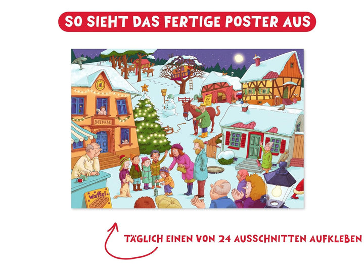 Geheimnisvolle Weihnachtspost: Adventskalender mit Poster (Adventskalender mit Geschichten für Kinde