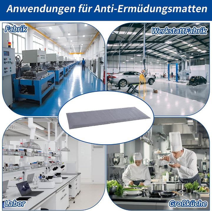 Anti Ermüdungsmatte für Steharbeitsplätze, Ergonomische Arbeitsplatzmatte Anti Fatigue Stehmatte, 60