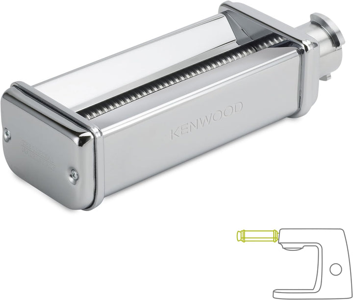 Kenwood KAX981ME Pasta-Schneideaufsatz Fettuccine, Küchenmaschinen-Zubehör, silber