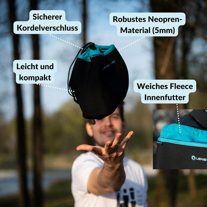 Lens-Aid Neopren Kamerabeutel mit Fütterung zum Schutz der Kamera-Ausrüstung, Kameratasche für Rucks