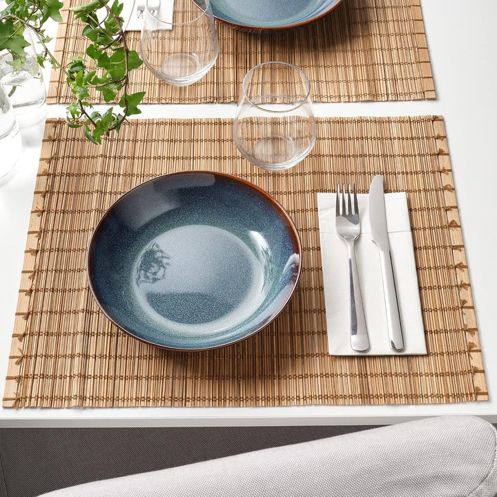 Ikea DISHWARE_PLATE, rund, tief, 21 cm, blau, nur Handwäsche, Schweden
