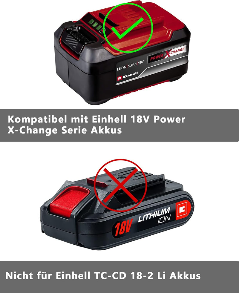 BTRUI V7 Adapter für Einhell 18V Power X Serie Lithium Akku auf für Dyson V7 Animal Fluffy Motorhead