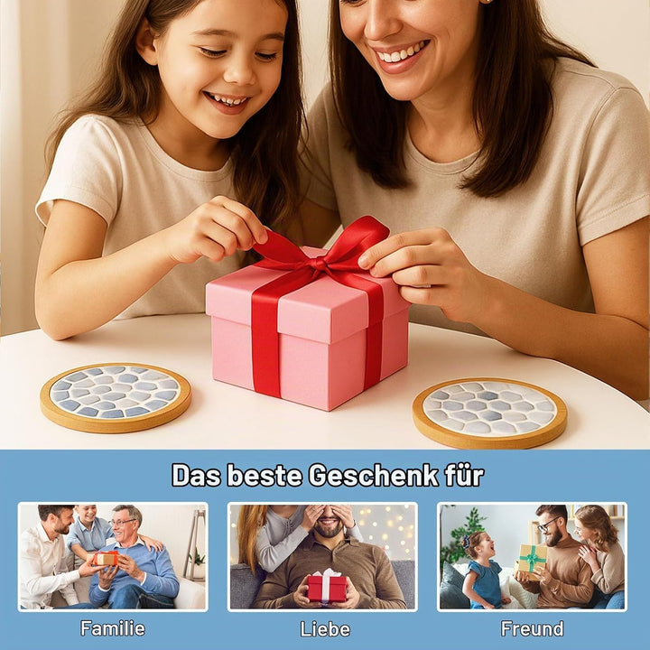 DINGSEN Mosaik-Set, inklusive Mosaikkleber und Fugenmasse, Applikator, Handschuhe, perfekt für Heimd