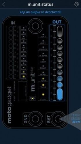Motogadget MG4002040 – m-Unit Blue Digital Control Unit Builders Pack with Cable Kit