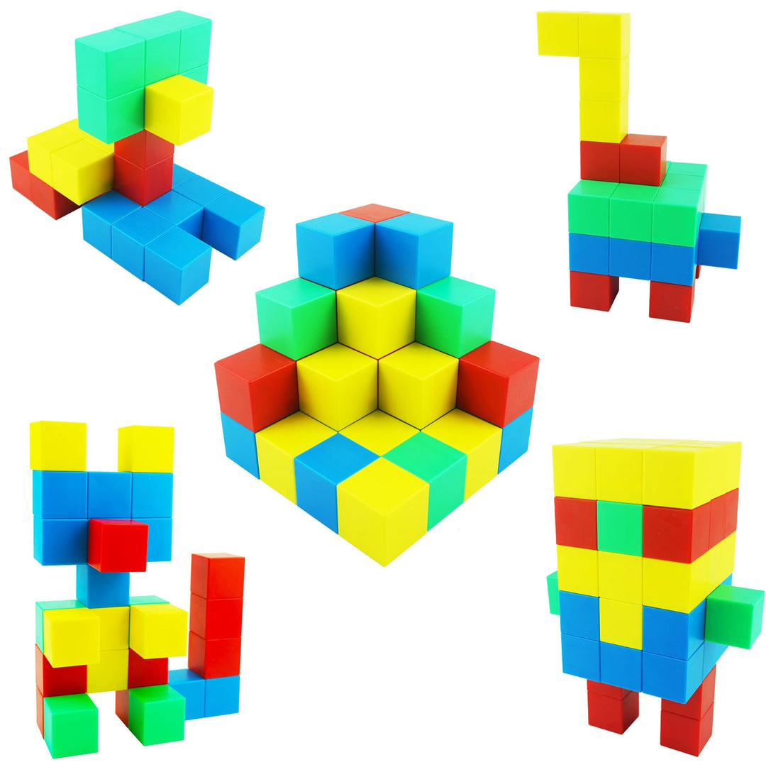 Magnetische Bausteine, 1,30 Zoll Grosse Magnetische Stapelwürfel für Kinder,sensorische Montessori S