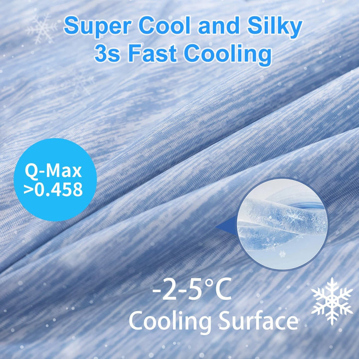 MYLUNE HOME Kühldecke Leichte Sommerdecke, Arc-Chill Q-Max>0.458, 2in1 Kühlende Bettdecke 200x220, S