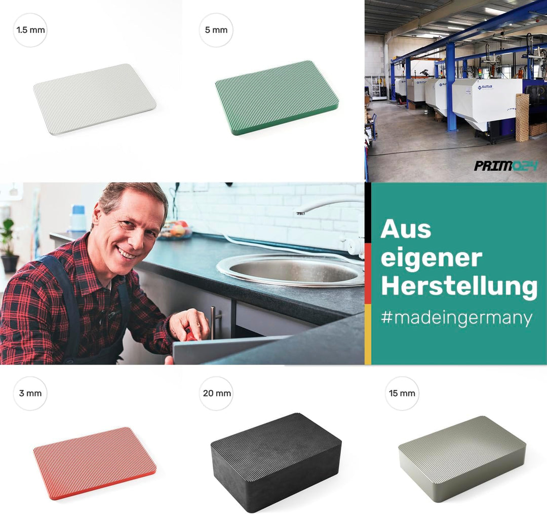 SILISTO Quickies Kunststoff Unterlegplatten 220 Teilig - bis 5 Tonnen belastbar 220-Teilig Set, 220-