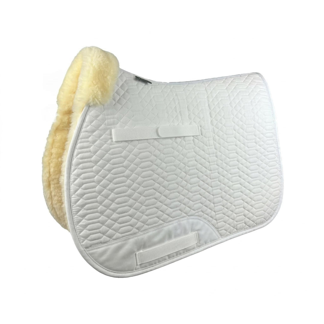 Engel Reitsport Lammfell Schabracke Fully Lined SCHABRA2-VSS-WEI-MED Stoff Weiss Fell med. Vielseiti