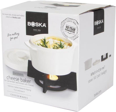 Boska Cheese Baker, Käse-Backform-Set perfekt für einen Camembert, 4-teilig, 154x130x145 mm 14.3 x 1