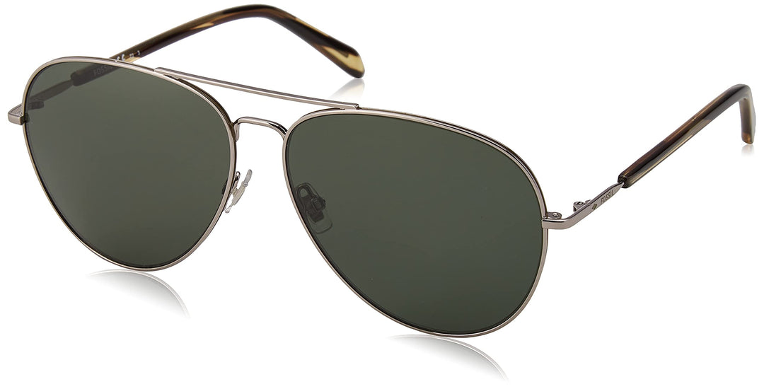 Fossil Unisex Fos 3104/G/S Sunglasses 61 6lb/Qt Ruthenium, 61 6lb/Qt Ruthenium