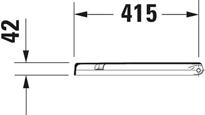 Duravit WC-Sitz Starck 3, Toilettendeckel mit Absenkautomatik, Klodeckel aus Urea-Duroplast, mit Ede