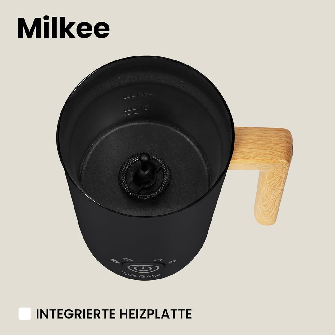 ZEEGMA MILKEE Milchaufschäumer Leistung 500 W Kapazität 650 ml Aufschäumen von warmer und kalter Mil