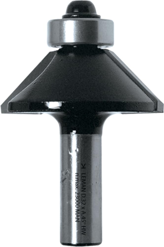 Leman 4686.745.00 Strähne Kantenfräse Querlochsenker 45 ° HM Ø 45 mm gelesen 20 mm mit Guide, blau,