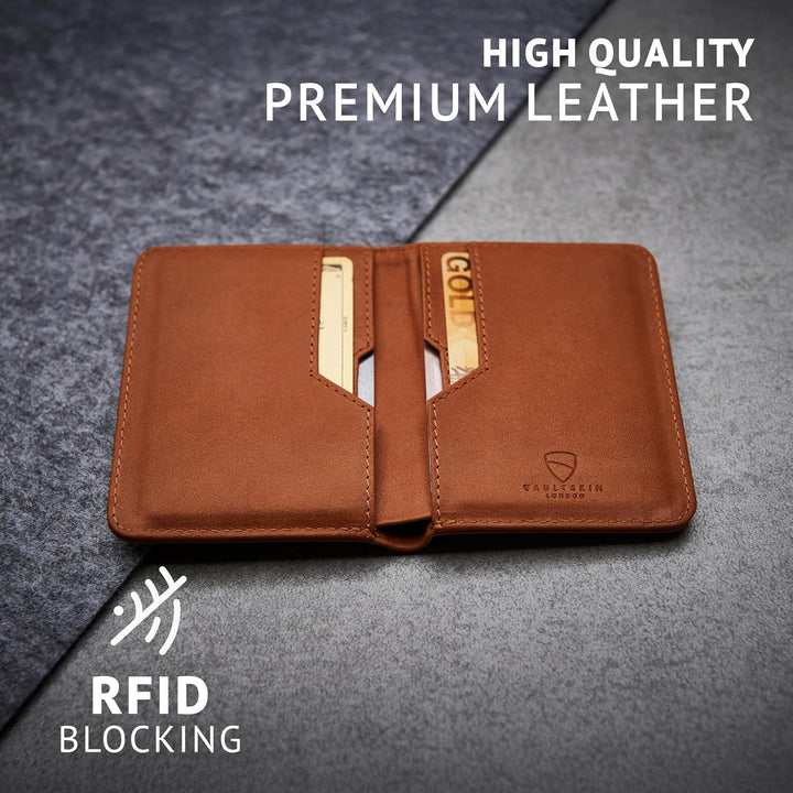 Vaultskin City Geldbörse mit Schutz für RFID Karten – Hochwertiges italienisches Leder – Ultradünne