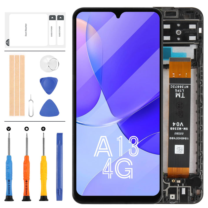 Für Samsung Galaxy A13 4G LCD Bildschirm Ersatz SM-A135F Display mit Rahmen SM-A135F/DS Touch Digiti