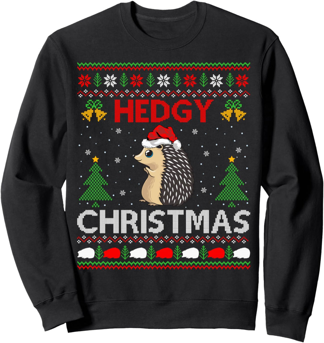 Hedgy Weihnachten Igel Geschenk Ugly Igel Weihnachten Sweatshirt