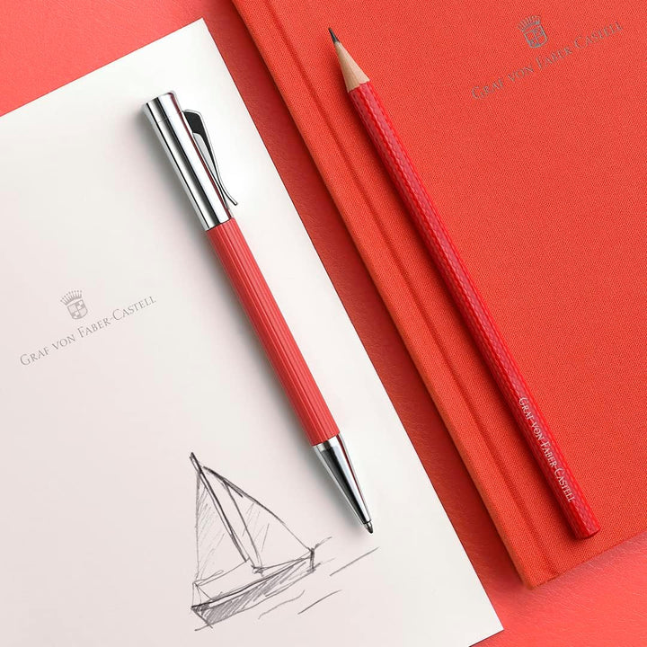 Graf von Faber Castell 141586 Kugelschreiber Tamitio India Red