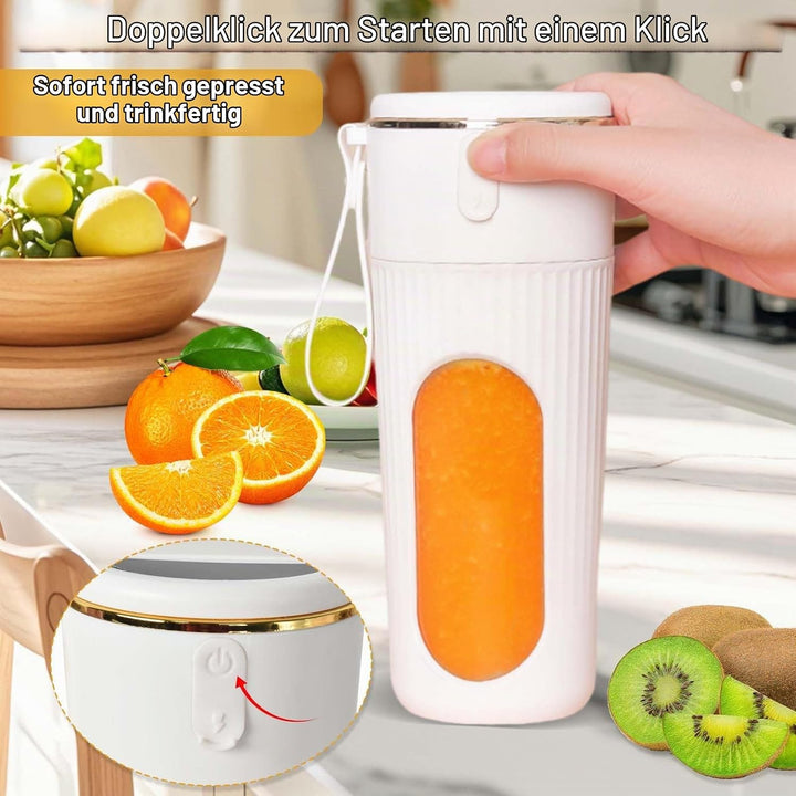 Tragbarer Mixer, Mini-Mixer, USB-C Wiederaufladbarer Persönlicher Mixer für Smoothie und Shakes, 340