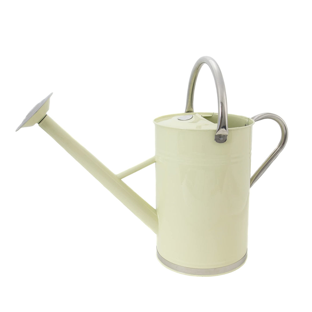 Kent &amp; Stowe 9 Liter Vintage Giesskanne in Creme – Verzinkte Stahlkanne für das tägliche Giessen – K