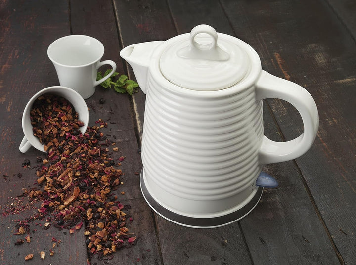 Lacor 69276 Elekt. Keramisch Wasserwarmer 1.3 L Gala, Keramik, weiss