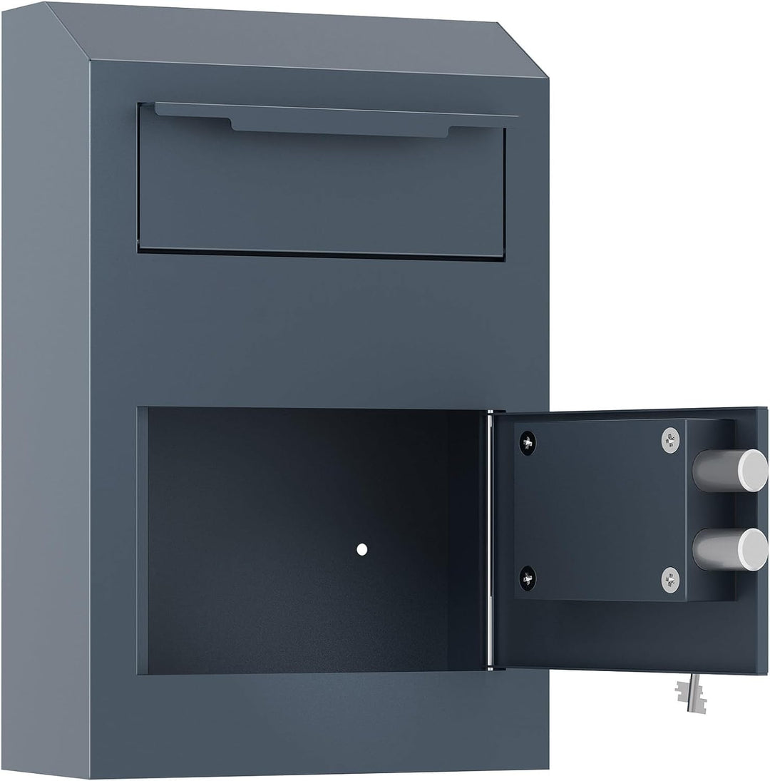 Profirst Einwurftresor Epsilon Small Doppelbartschloss 2 Schlüssel einwandiger Tresor Rückholsperre