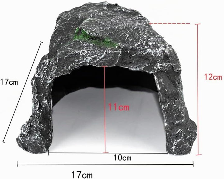 OMEM Reptil Verstecken Höhle Lebensraum Aquarium Harz Nest Dekoration Gecko Eidechse Spezielle Höhle