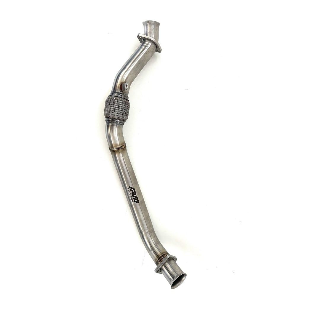 RM Motors Downpipe Rohr Decat kompatibel mit E46 318D 320D M47 M47N 116PS 136PS 150PS 1998 1999 2000