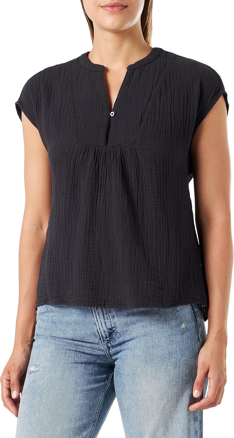 s.Oliver Damen Bluse ärmellos 40 Blau 5989, 40 Blau 5989
