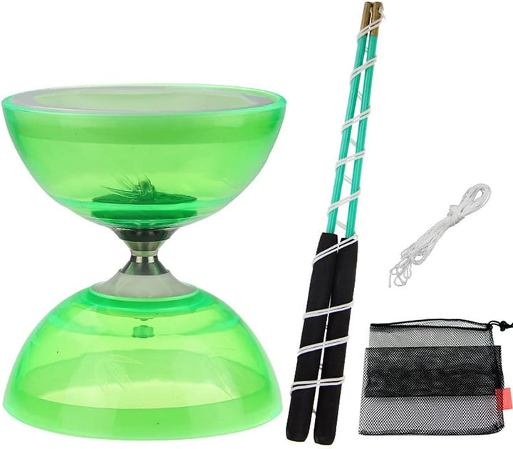 Diabolo Freiläufer mit kugellager Dreifache Lagerung Set, 4 Farben Dreifach Gelagertes Diabolo mit E