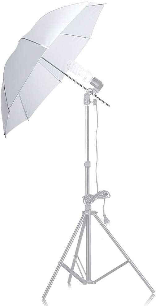 Neewer® 2 Stück 84 cm weisser, durchscheinender, weicher Regenschirm für Foto- und Videostudioaufnah