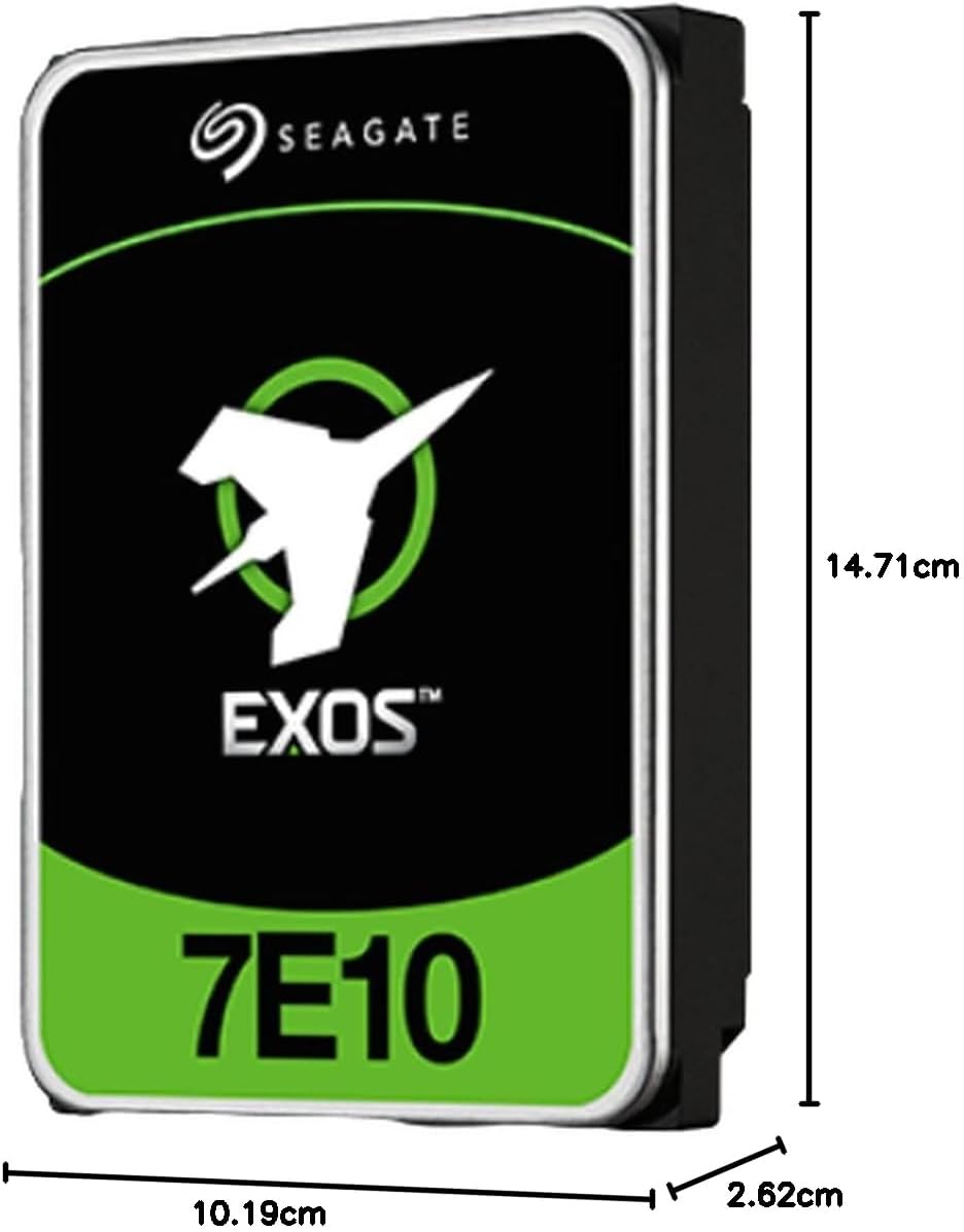 Seagate Exos 7E10 Enterprise Class 10TB interne Festplatte HDD, 3.5 Zoll, Modellnr.: ST10000NM017B S