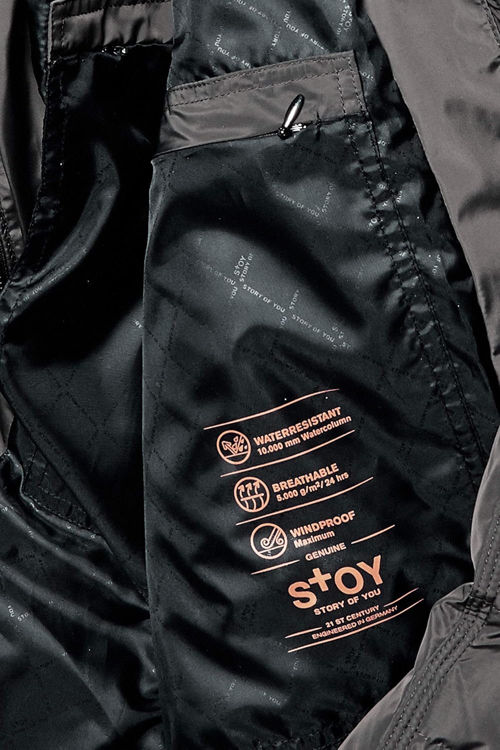 STOY Damen Wmn Quilted Prk D Parka In Daunenoptik Mit Abzippbarer Kapuze 52 anthrazit, 52 anthrazit