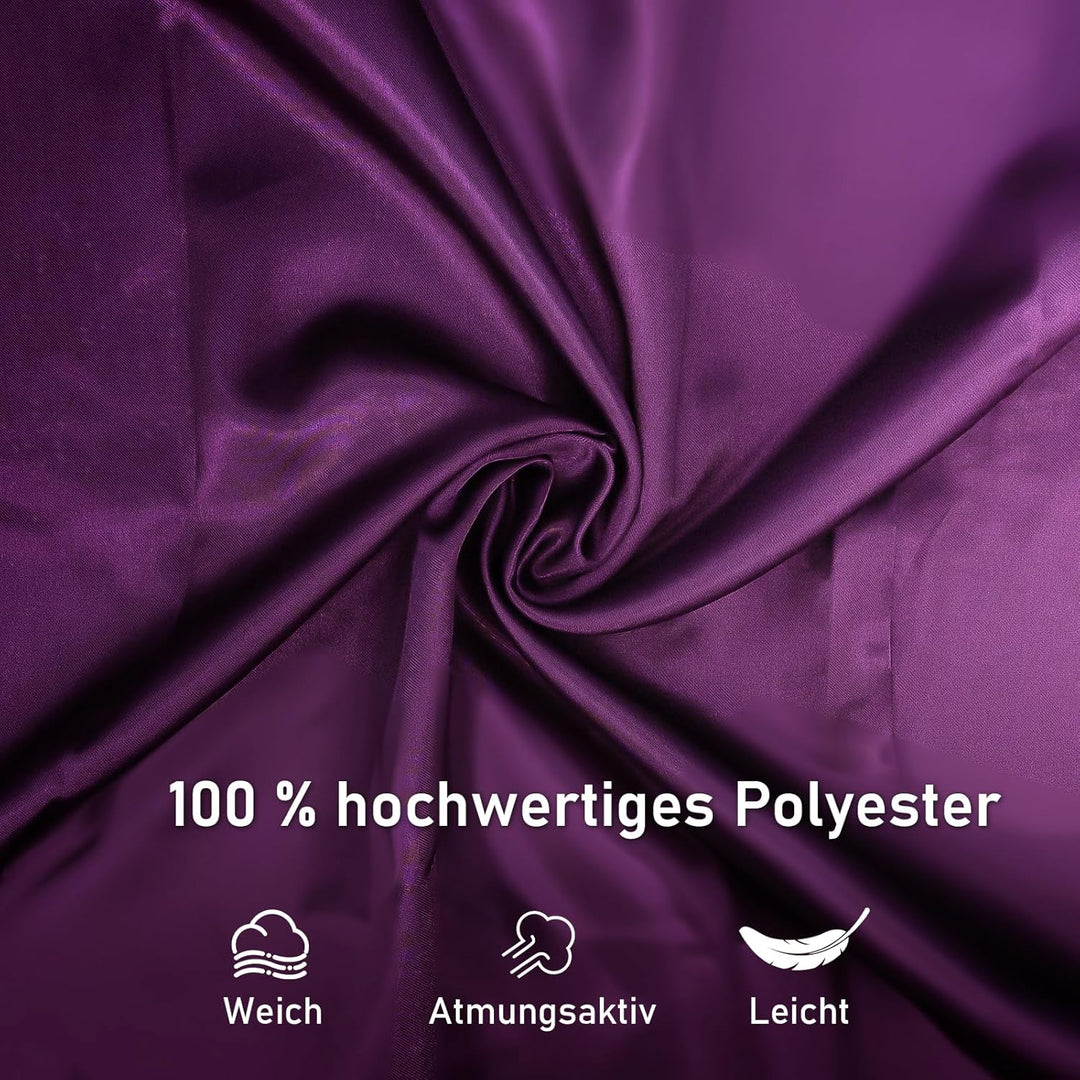 12er Set Satin Kimono Morgenmäntel für Mädchen, Einfarbige Kinder Roben mit Bindegürtel für Geburtst