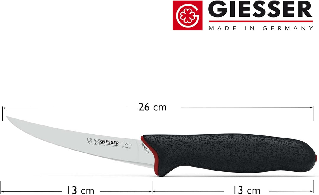 Giesser seit 1776 - Made in Germany - Ausbeinmesser rutschfest PrimeLine, Klinge 13 cm, schwarz, sch