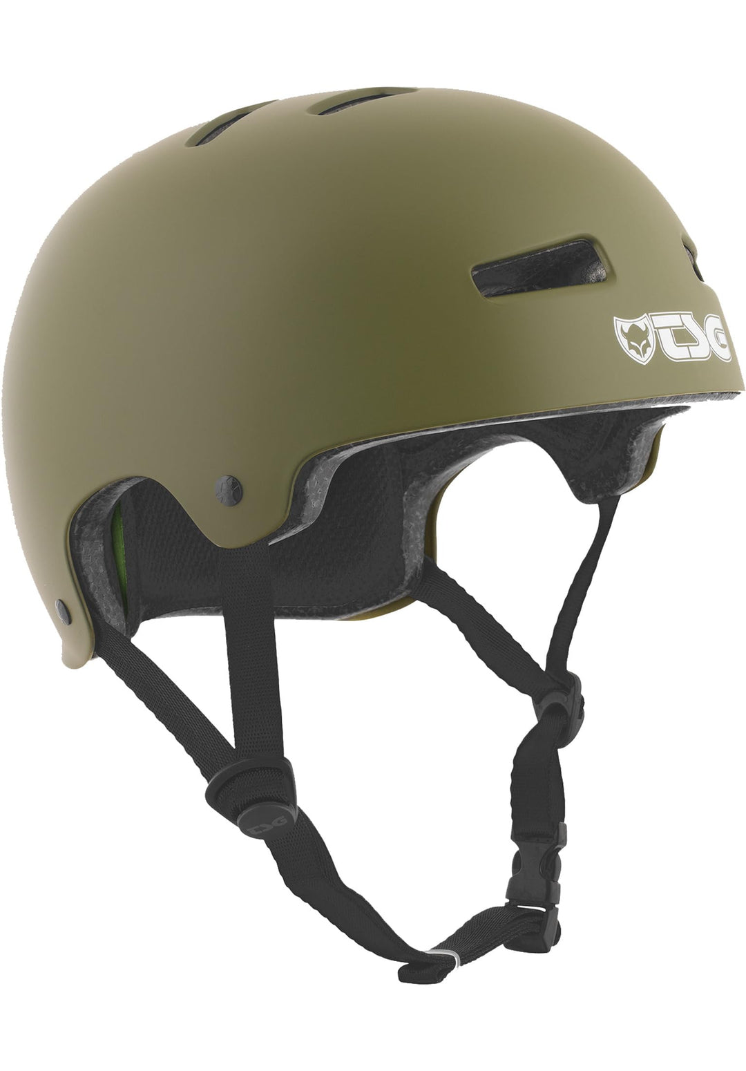 TSG Helm Evolution Solid Color L/XL (57-59cm) grün (satin olive), L/XL (57-59cm) grün (satin olive)
