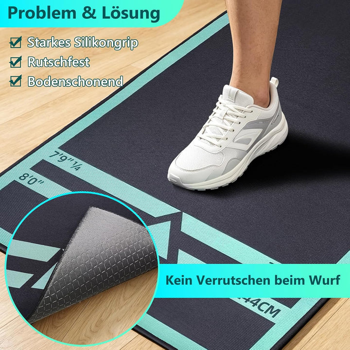 Profi Dartteppich mit präziser Oche-Linie