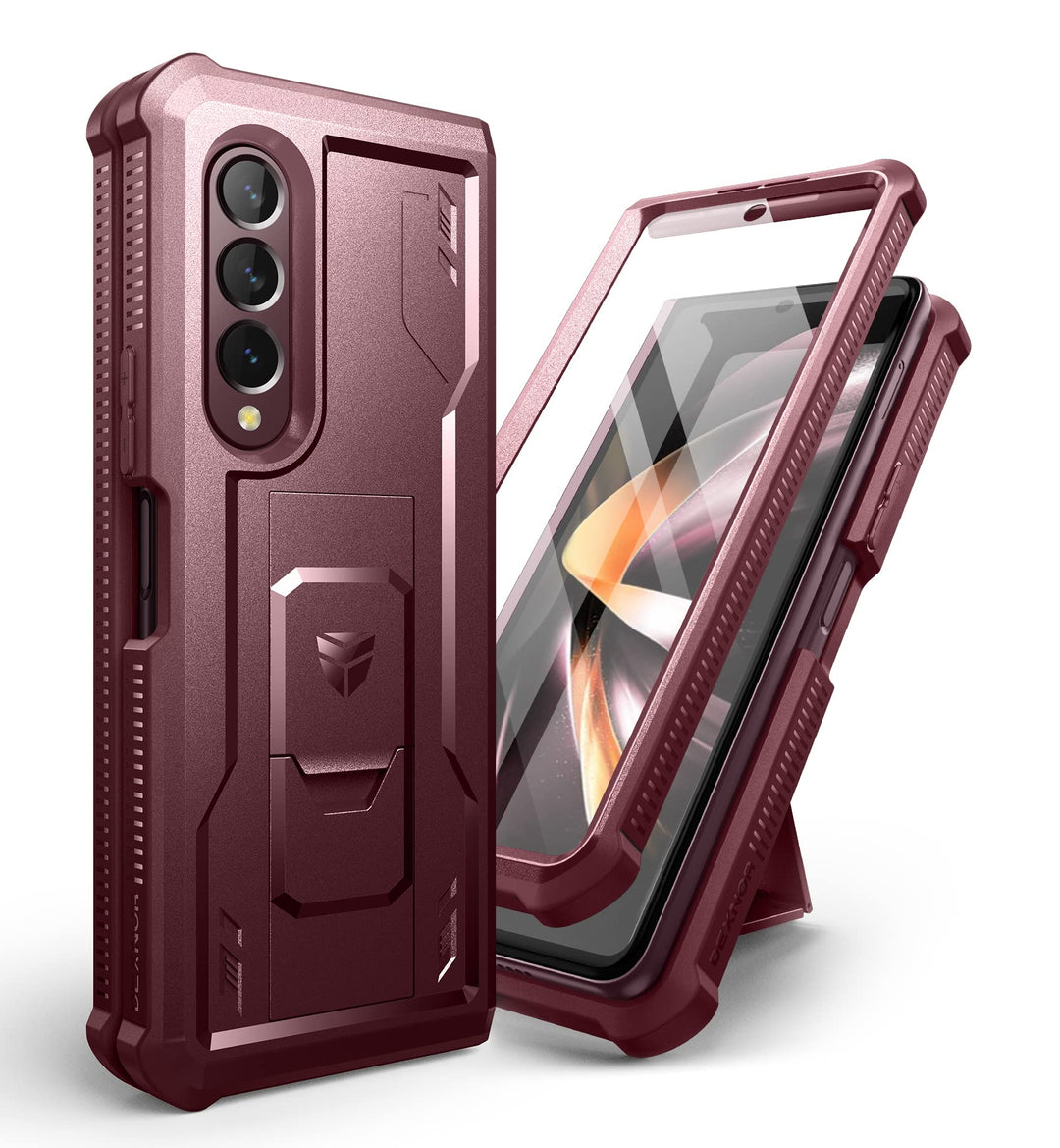 Dexnor für Samsung Galaxy Z Fold 4 5G Hülle, Full-Body Dual Layer Rugged Fall mit eingebautem Displa