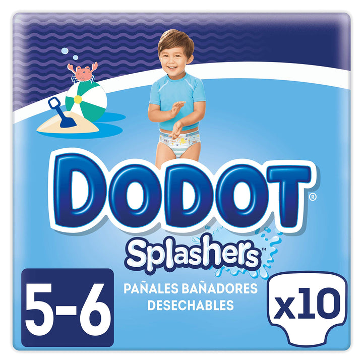 Dodot Splashers, Schwimmwindeln Talla 5, 1 Packung, 10 St. 10 Stück (1er Pack), 10 Stück (1er P