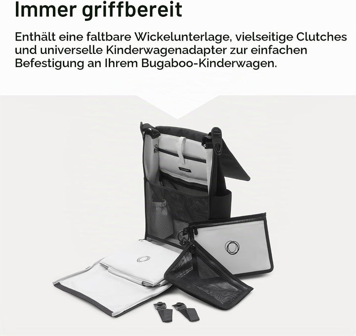 Bugaboo Wickelrucksack, Wasserabweisende Tasche aus nachhaltigem Material, Einfach zu reinigen, mit